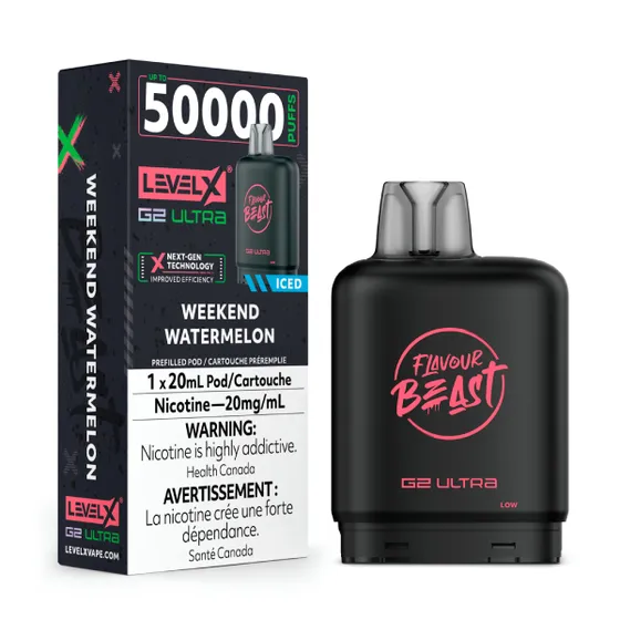 Level X Flavour Beast G2 Ultra 50K Pod - Weekend Watermelon Iced
