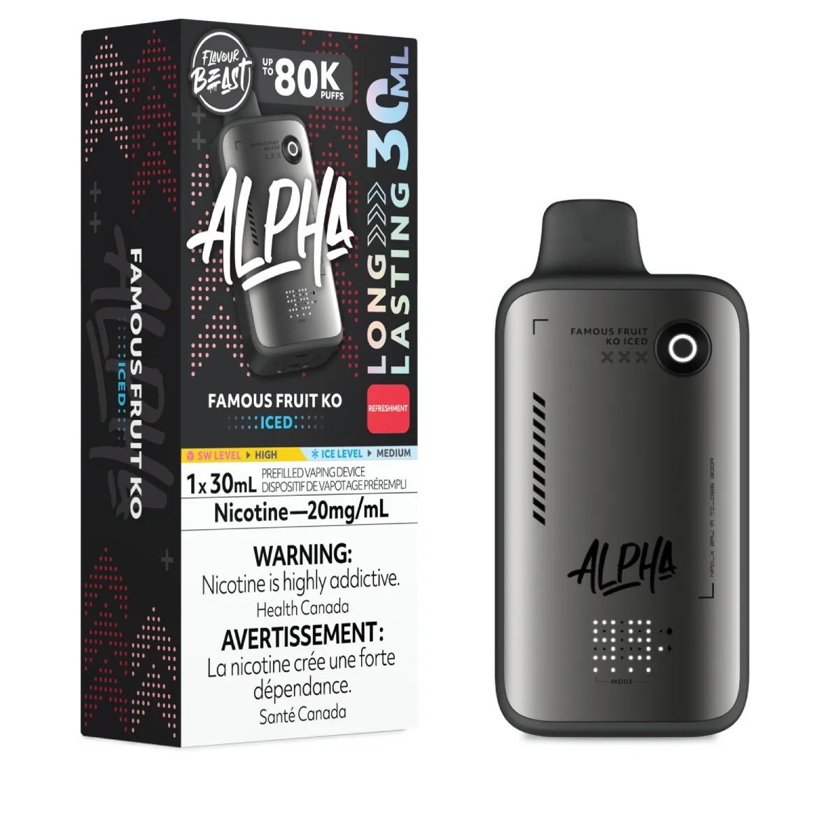 Flavour Beast Alpha 80K - Famous Fruit KO Iced