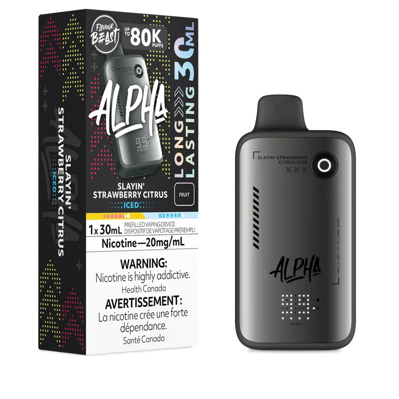 Flavour Beast Alpha 80K - Slayin' Strawberry Citrus Iced