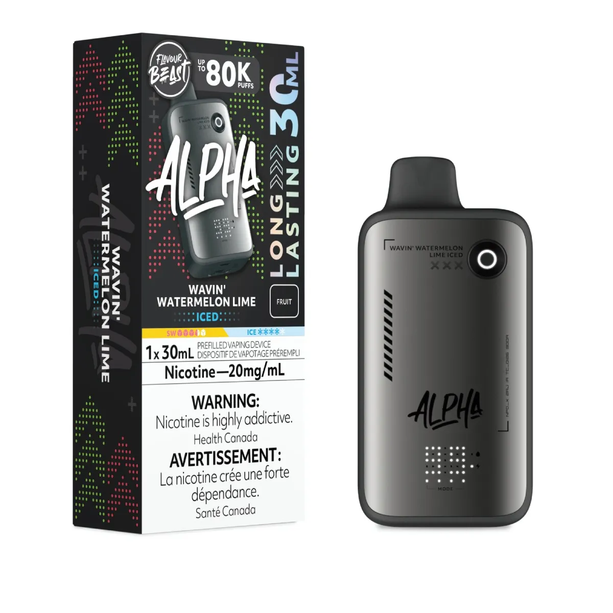 Flavour Beast Alpha 80K - Wavin' Watermelon Lime Iced