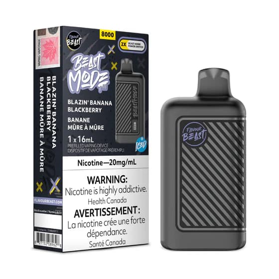 Flavour Beast Mode Max 18k - Blazin' Banana Blackberry Iced