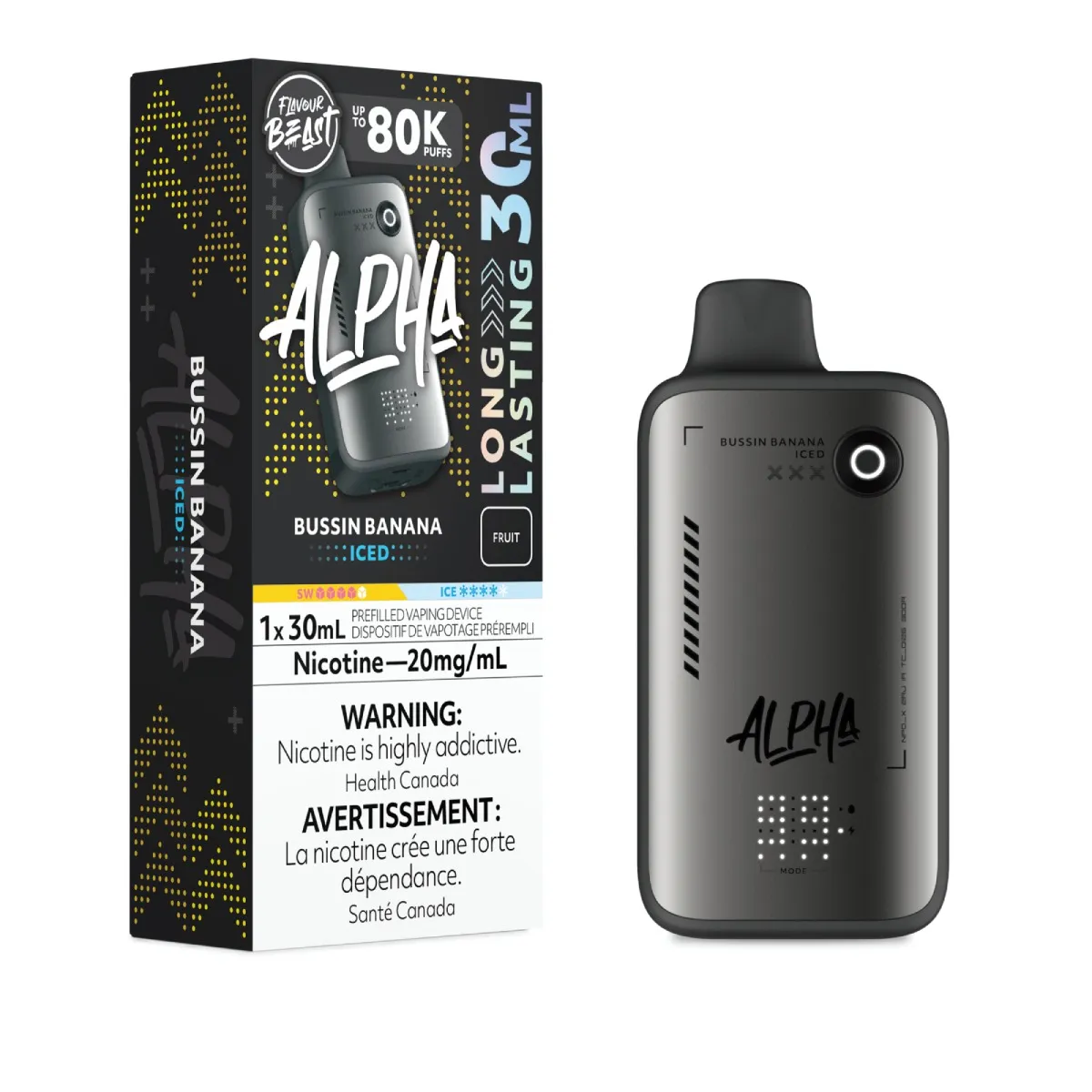 Flavour Beast Alpha 80K - Bussin' Banana Iced
