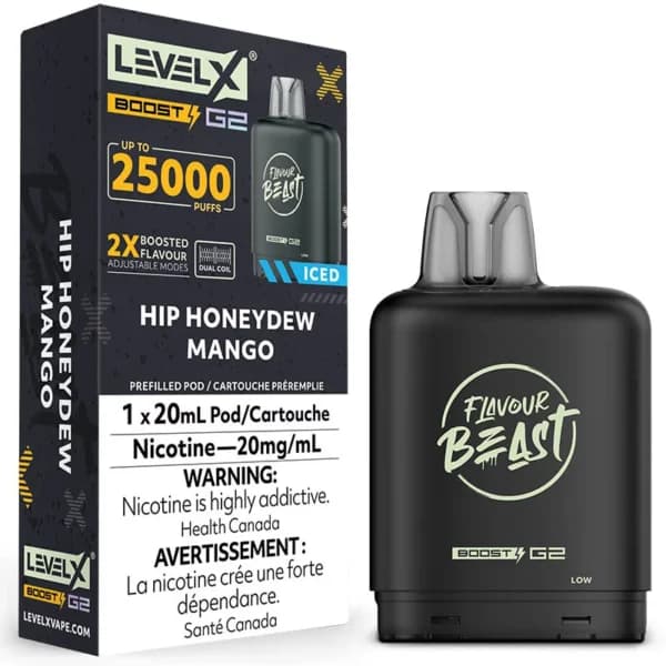 Level X Flavour Beast G2 Boost 25k Pod - Hip Honeydew Mango Iced