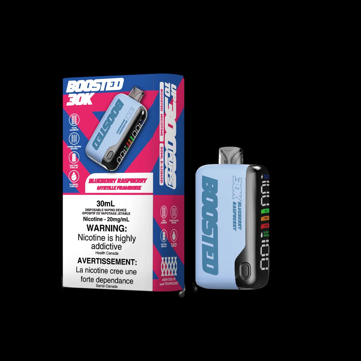 Boosted Bar 30K - Blueberry Raspberry