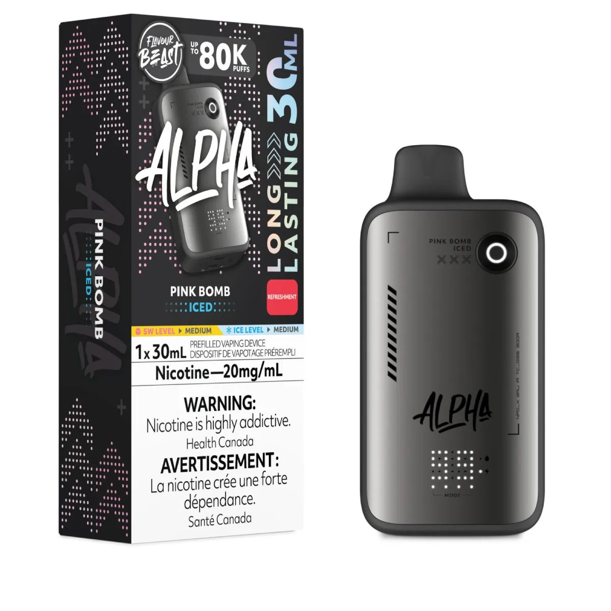 Flavour Beast Alpha 80K - Pink Bomb Iced