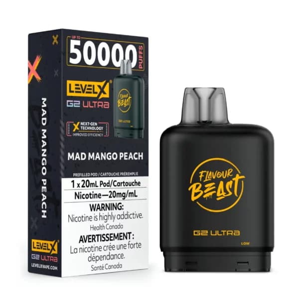 Level X Flavour Beast G2 Ultra 50K Pod - Mad Mango Peach