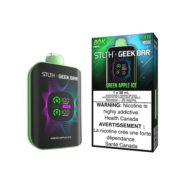 STLTH X GEEK BAR 80K - Green Apple Ice