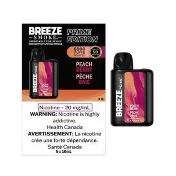 Breeze Prime 6000 - Peach Berry