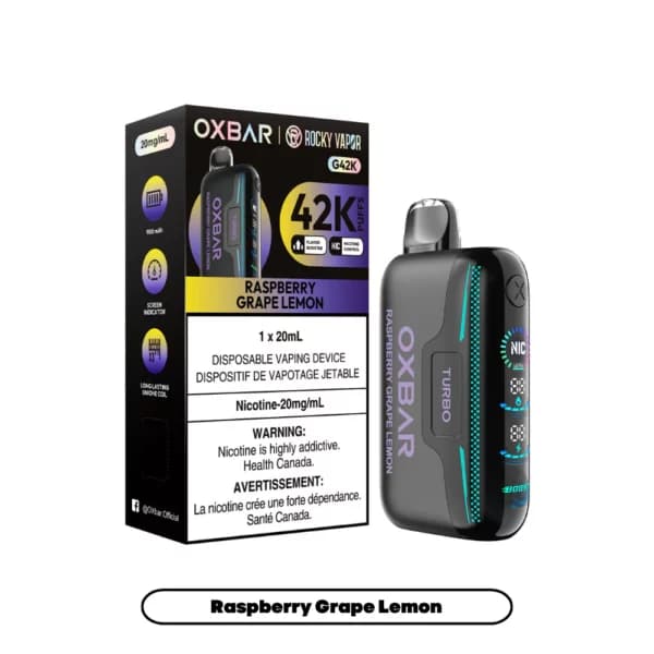 OXBAR x Rocky Vapor G42K - Raspberry Grape Lemon