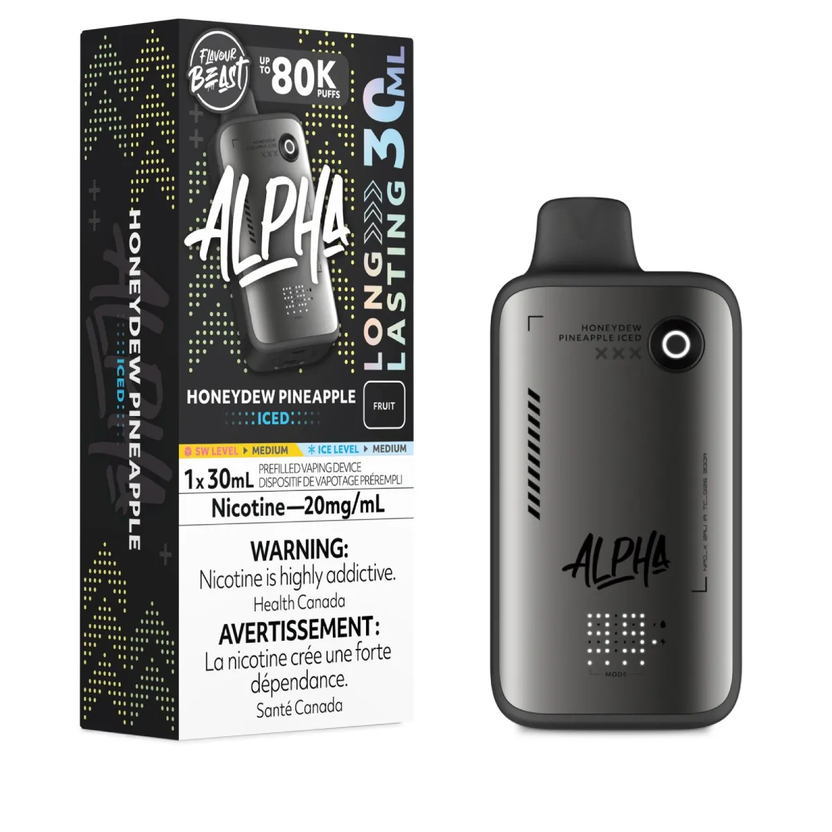 Flavour Beast Alpha 80K - Honeydew Pineapple Iced