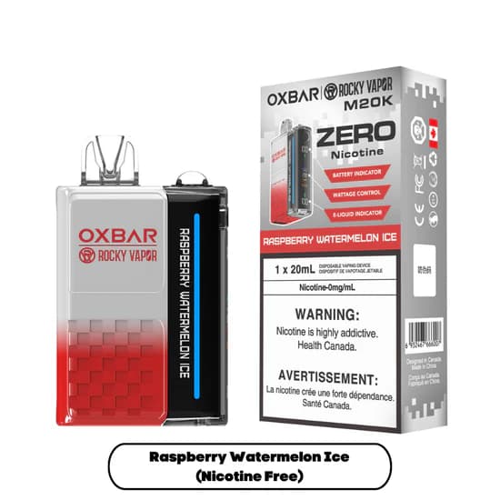 OXBAR x Rocky Vapor M20K Zero Nic - Raspberry Watermelon Ice