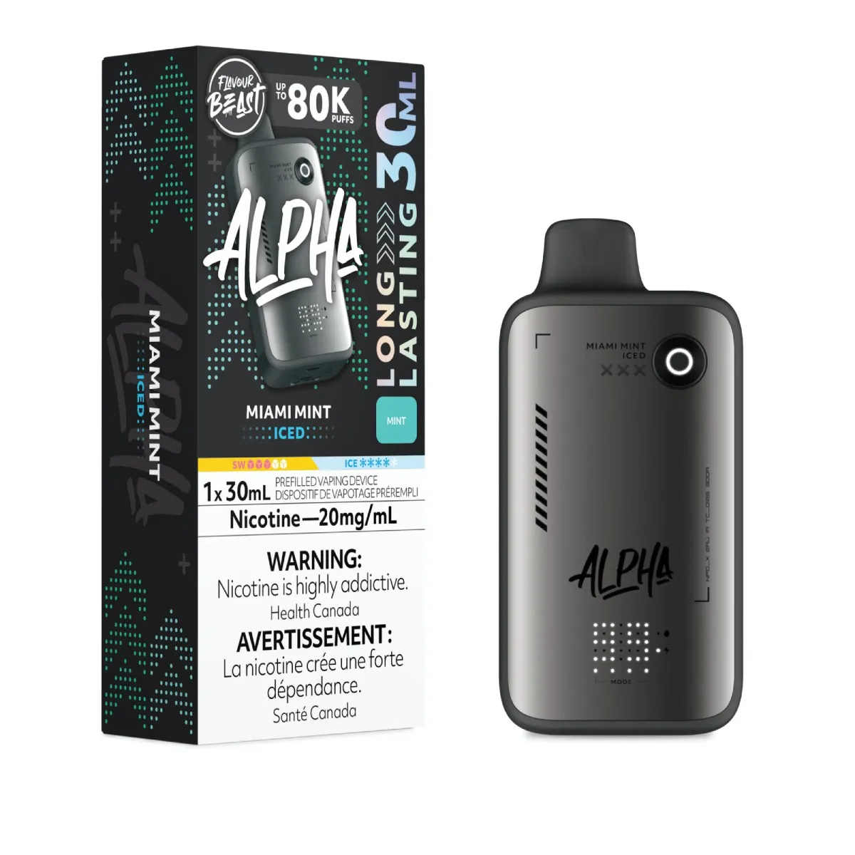 Flavour Beast Alpha 80K - Miami Mint Iced