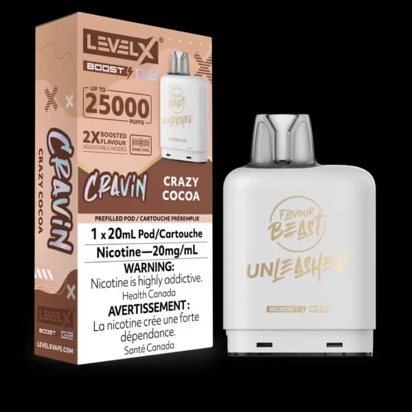 Level X Flavour Beast Cravin' G2 Boost 25K Pod - Crazy Cocoa