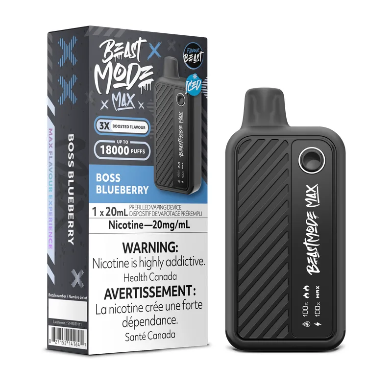 Flavour Beast Mode Max 18k - Boss Blueberry Iced