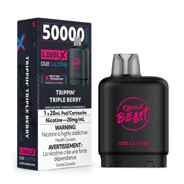 Level X Flavour Beast G2 Ultra 50K Pod - Trippin' Triple Berry
