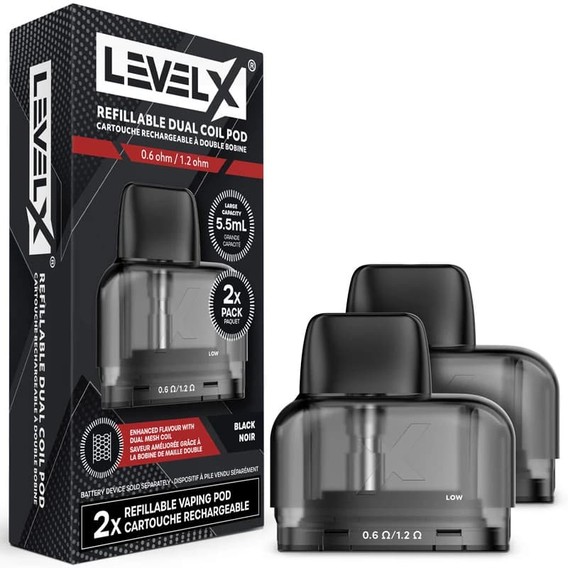 Level X Refillable Dual Coil Pod (2 Pack)