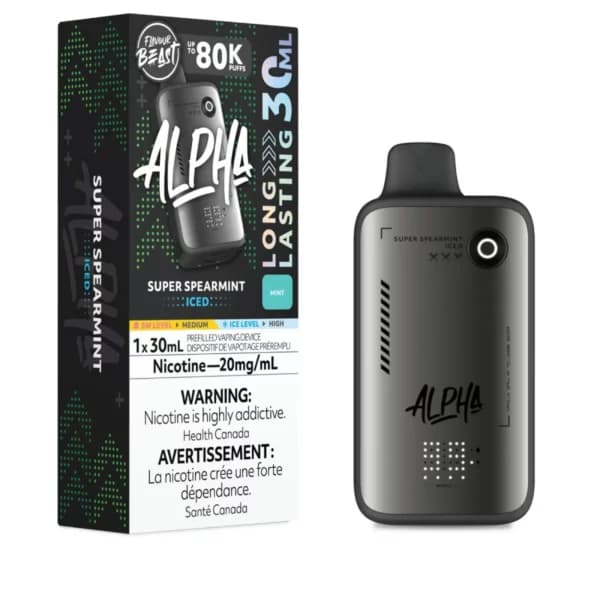 Flavour Beast Alpha 80K - Super Spearmint Iced