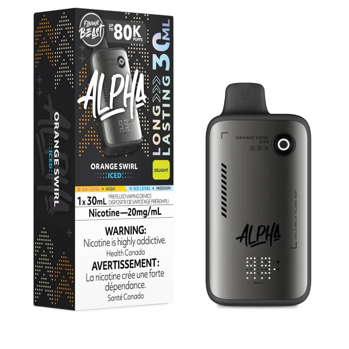 Flavour Beast Alpha 80K - Orange Swirl Iced
