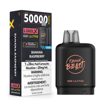 Level X Flavour Beast G2 Ultra 50K Pod - Banana Raspberry Iced