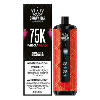 Al Fakher Crown Bar Mega Max 75K - Cherry Classic