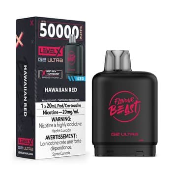 Level X Flavour Beast G2 Ultra 50K Pod - Hawaiian Red Iced