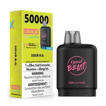 Level X Flavour Beast G2 Ultra 50K Pod - Sour B.G. Iced
