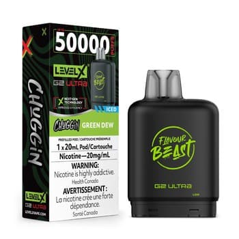 Level X Flavour Beast Chuggin' G2 Ultra 50K Pod - Green Dew Iced