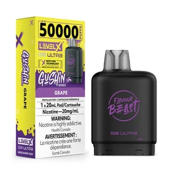 Level X Flavour Beast Gushin' G2 Ultra 50K Pod - Grape
