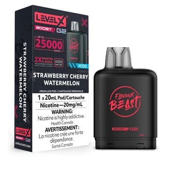 Level X Flavour Beast G2 Boost 25k Pod - Strawberry Cherry Watermelon Iced
