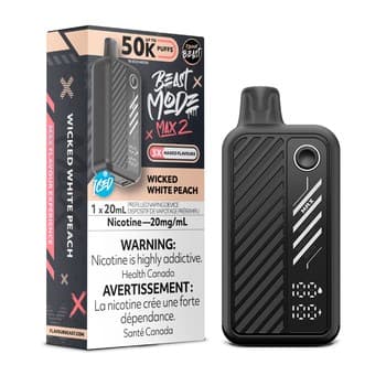 Flavour Beast Mode Max 2 50k - Wicked White Peach Iced