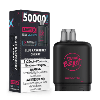 Level X Flavour Beast G2 Ultra 50K Pod - Blue Raspberry Cherry