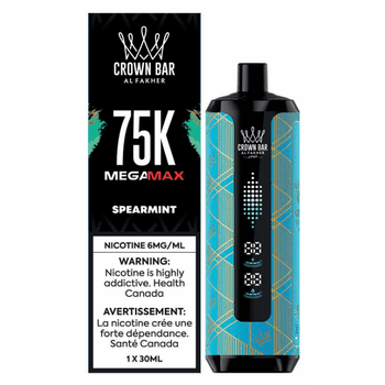 Al Fakher Crown Bar Mega Max 75K - Spearmint