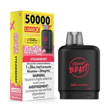 Level X Flavour Beast Gushin' G2 Ultra 50K Pod - Strawberry