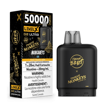 Level X Flavour Beast Twelve Monkeys G2 Ultra 50K Pod - Mangabeys Iced