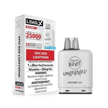 Level X Flavour Beast Unleashed G2 Boost Pod 20ml - Epic Red Lightning