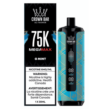 Al Fakher Crown Bar Mega Max 75K - G Mint