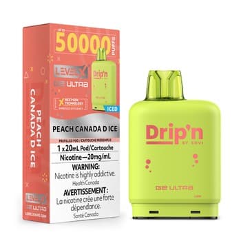 Level X Drip'n G2 Ultra 50K Pod - Peach Canada D Ice