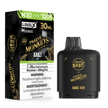 Level X Flavour Beast Twelve Monkeys M30 120K Pod - Kanzi Iced