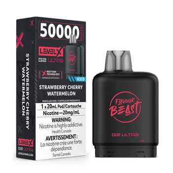 Level X Flavour Beast G2 Ultra 50K Pod - Strawberry Cherry Watermelon Iced