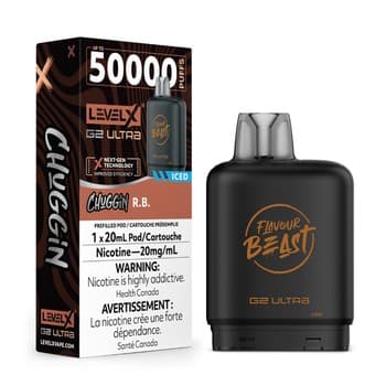 Level X Flavour Beast Chuggin' G2 Ultra 50K Pod - R.B. Iced