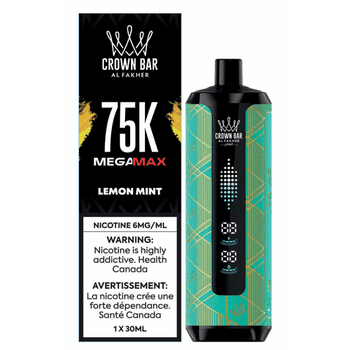 Al Fakher Crown Bar Mega Max 75K - Lemon Mint