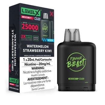 Level X Flavour Beast G2 Boost 25k Pod - Watermelon Strawberry Kiwi Iced