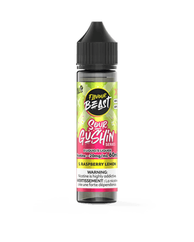 Flavour Beast Sour Gushin' Series - S. Raspberry Lemon 60ml Salt
