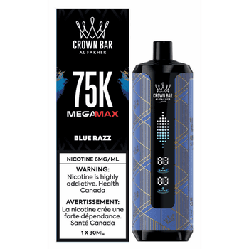 Al Fakher Crown Bar Mega Max 75K - Blue Razz