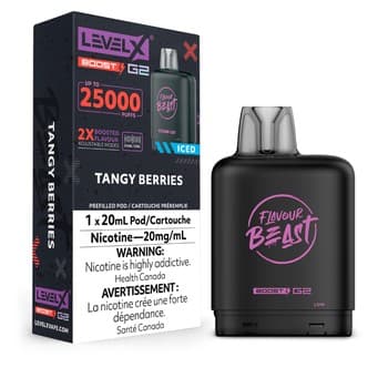 Level X Flavour Beast G2 Boost 25k Pod - Tangy Berries Iced