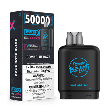 Level X Flavour Beast G2 Ultra 50K Pod - Bomb Blue Razz (0mg)