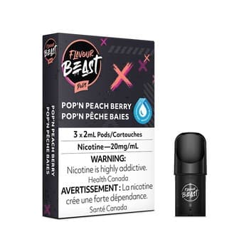 Flavour Beast - Packin' Peach Berry (Pop'n Peach Berry) (3 Pack)