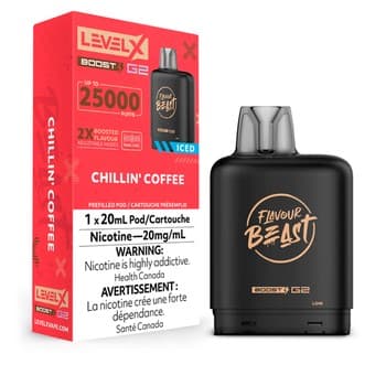 Level X Flavour Beast G2 Boost 25K Pod - Chillin' Coffee Iced