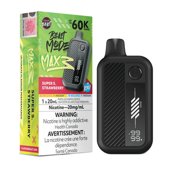 Flavour Beast Mode Max 3 60K - Super S. Strawberry Iced
