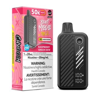 Flavour Beast Mode Max 2 50k - Chuggin' Raspberry Green Dew Iced